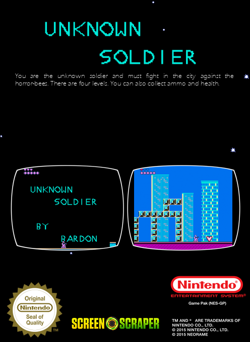 Unknown Soldier — box-2D-back (SS)