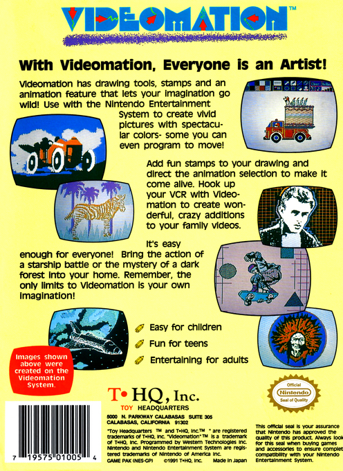 Videomation — box-2D-back (US)