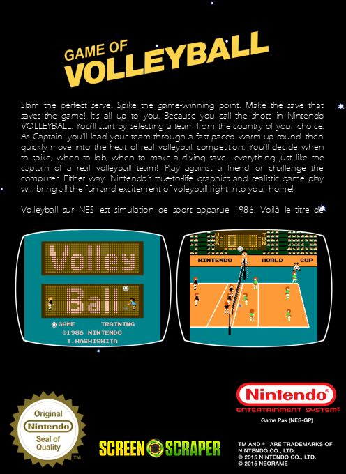 Volleyball — box-2D-back (SS)