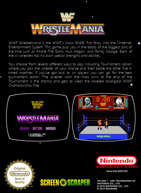 Wwf Wrestlemania — box-2D-back (SS)