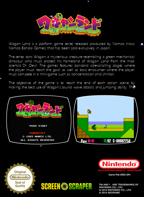 Wagyan Land — box-2D-back (SS)