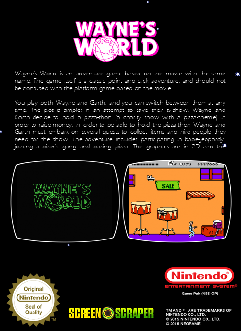 Wayne's World — box-2D-back (SS)