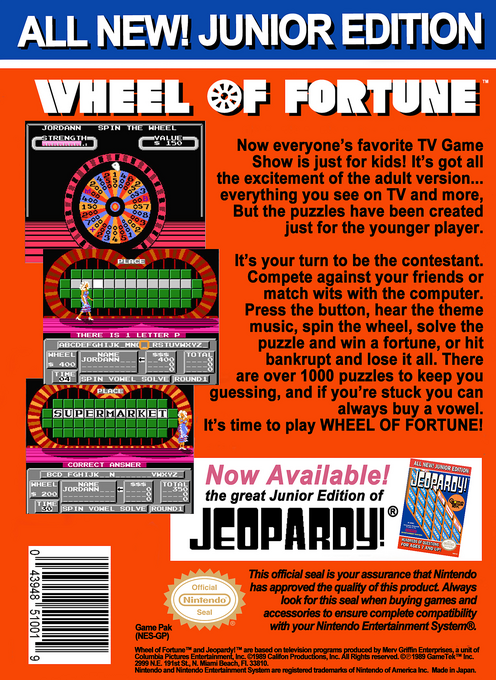Wheel Of Fortune - Junior Edition — box-2D-back (US)