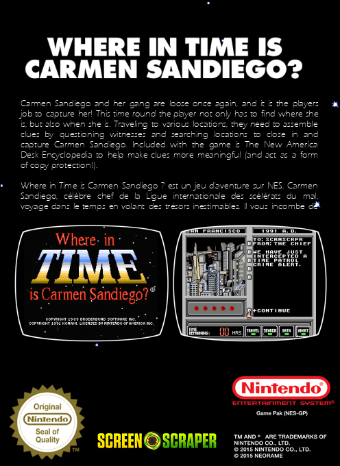 Where In Time Is Carmen Sandiego? — box-2D-back (SS)