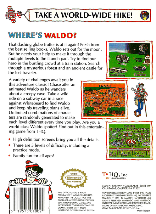 Where's Waldo? — box-2D-back (US)