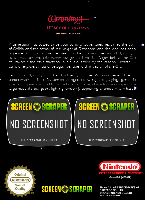 Wizardry 2 - Llylgamyn No Isan — box-2D-back (SS)