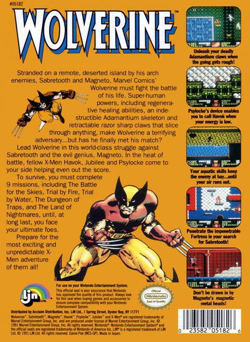 Wolverine — box-2D-back (US)