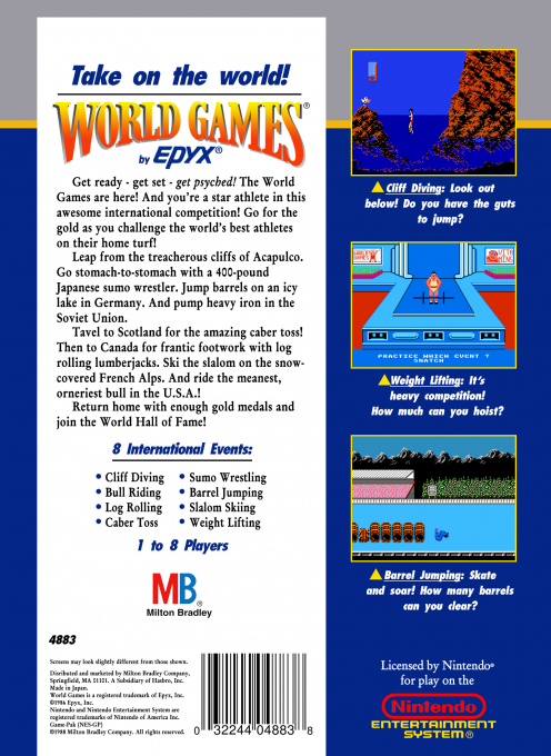 World Games — box-2D-back (US)
