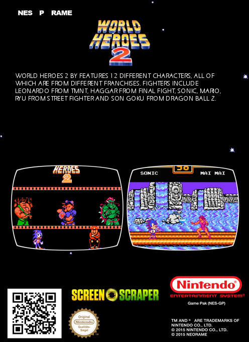 World Heroes 2 — box-2D-back (SS)