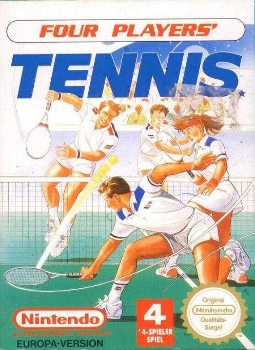 Four Players' Tennis — box-2D (DE)