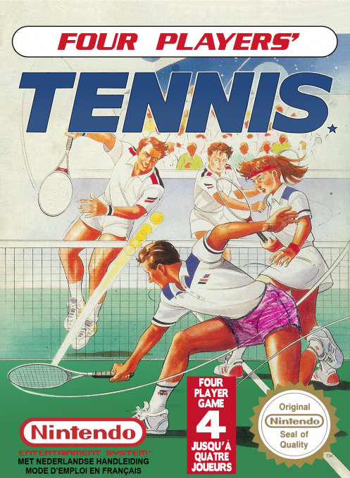 Four Players' Tennis — box-2D (EU)