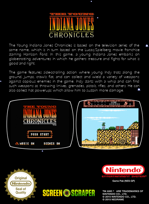 Young Indiana Jones Chronicles, The — box-2D-back (SS)