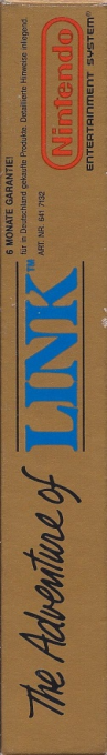 Zelda 2 - The Adventure Of Link — box-2D-side (DE)