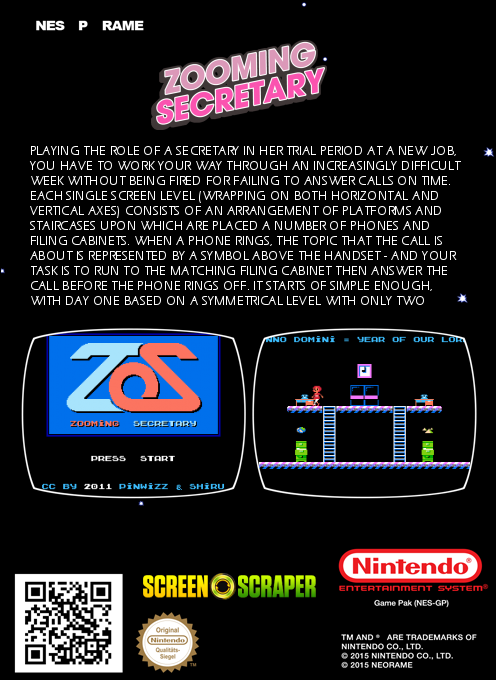 Zooming Secretary — box-2D-back (SS)