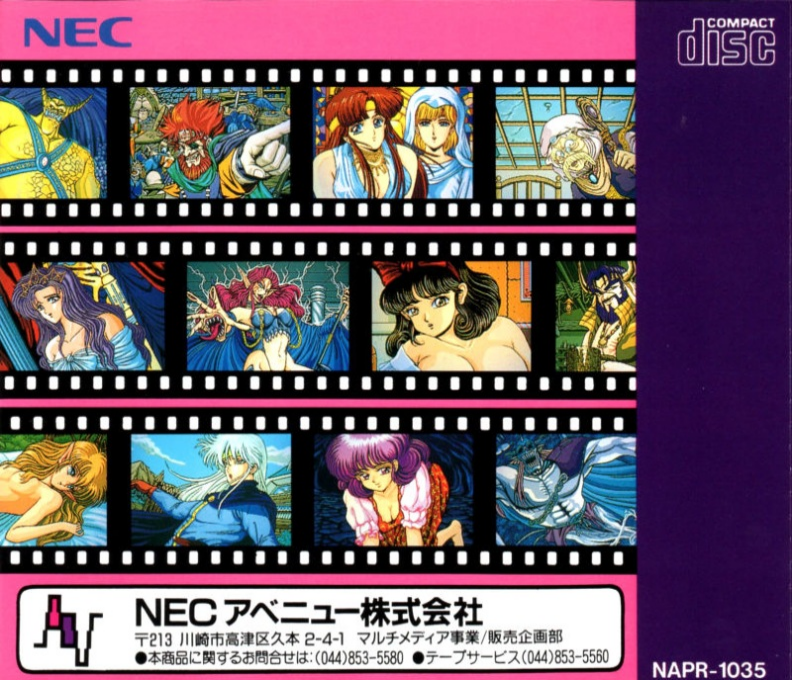 Dragon Knight 3 — box-2D-back (JP)