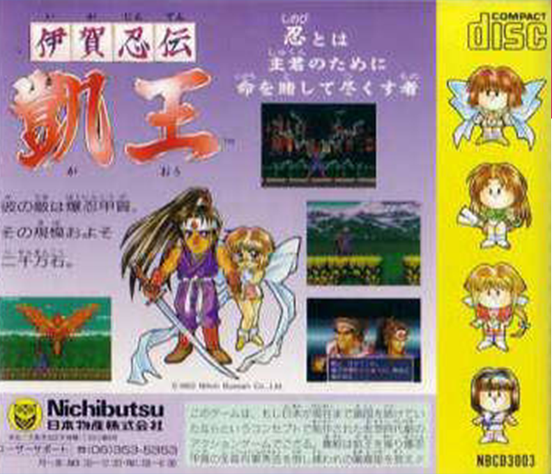 Iga Ninden Gaiou — box-2D-back (JP)