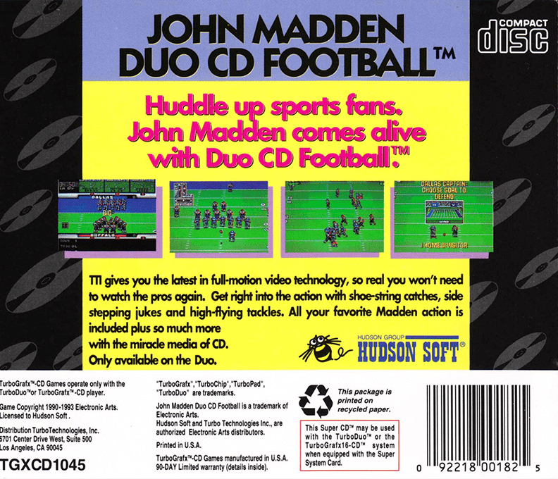 John Madden Duo Cd Football — box-2D-back (US)