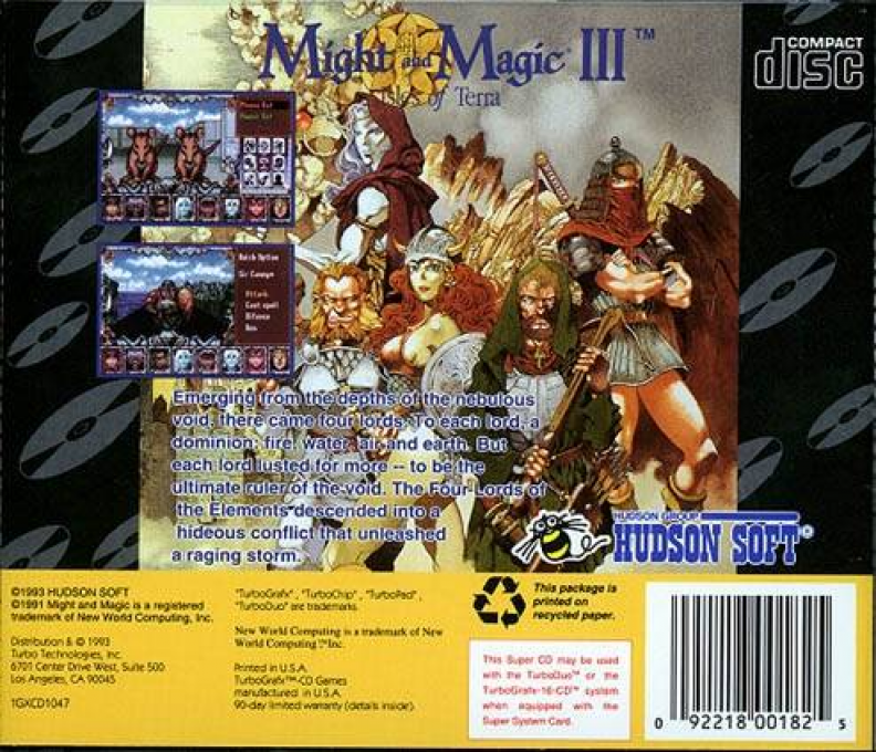 Might And Magic 3 - Isles Of Terra — box-2D-back (US)