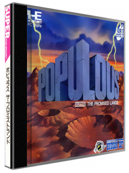 Populous - The Promised Lands — box-3D (JP)