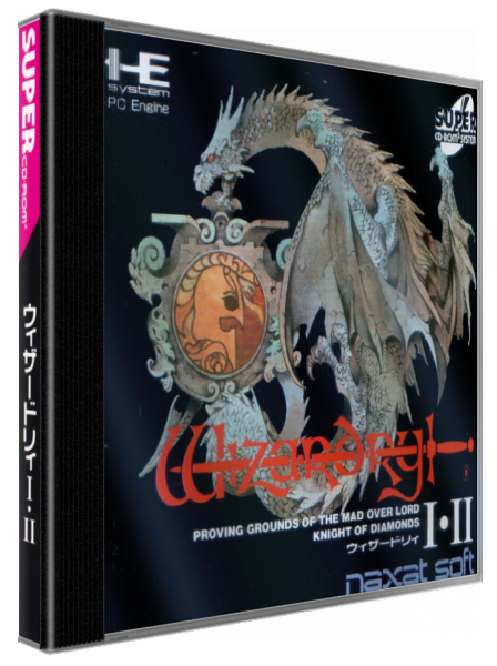 Wizardry I-ii — box-3D (JP)