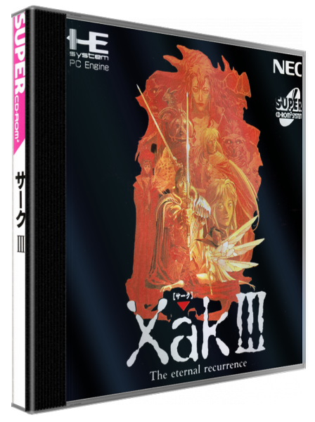 Xak 3 - The Eternal Recurrence — box-3D (WOR)