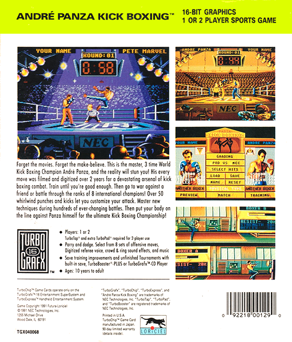 Andre Panza Kick Boxing — box-2D-back (US)
