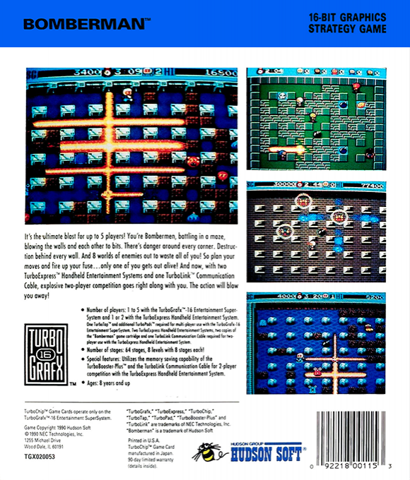 Bomberman — box-2D-back (US)