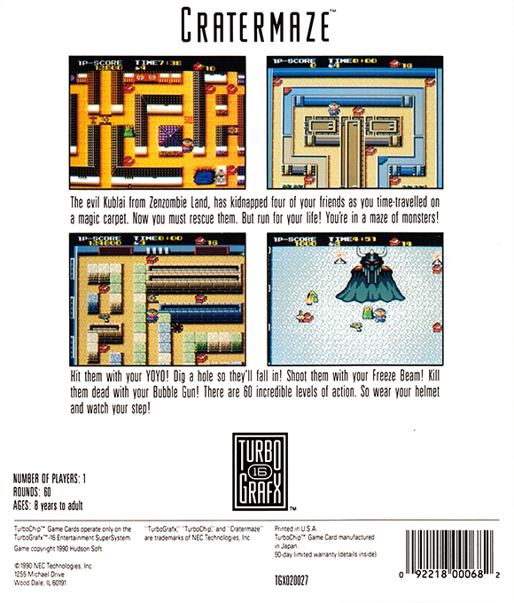 Cratermaze — box-2D-back (US)