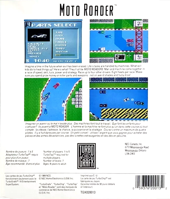 Moto Roader — box-2D-back (US)