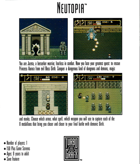Neutopia — box-2D-back (US)