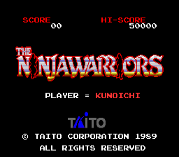 Ninja Warriors, The — sstitle (JP)