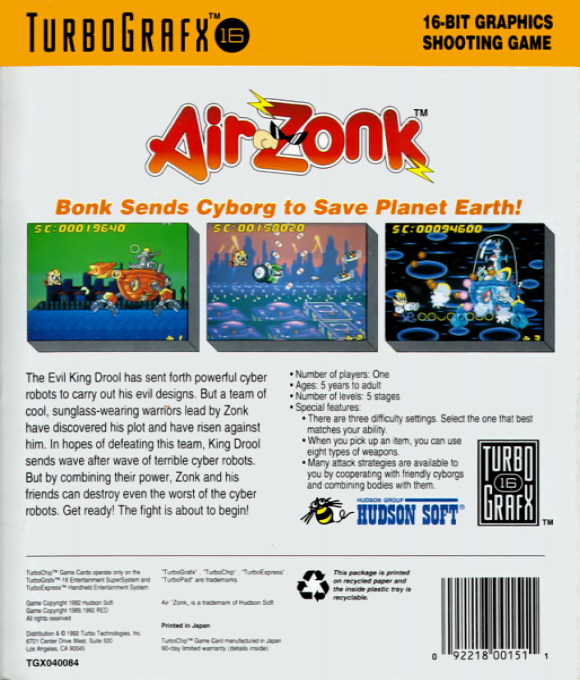 Pc Denjin - Punkic Cyborgs — box-2D-back (US)