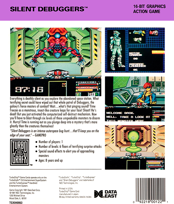 Silent Debuggers — box-2D-back (US)