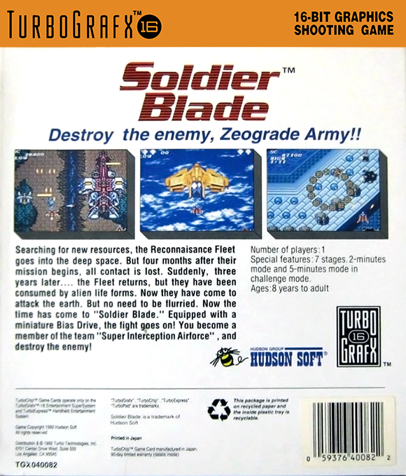 Soldier Blade — box-2D-back (US)