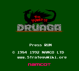 Tower Of Druaga, The — sstitle (JP)