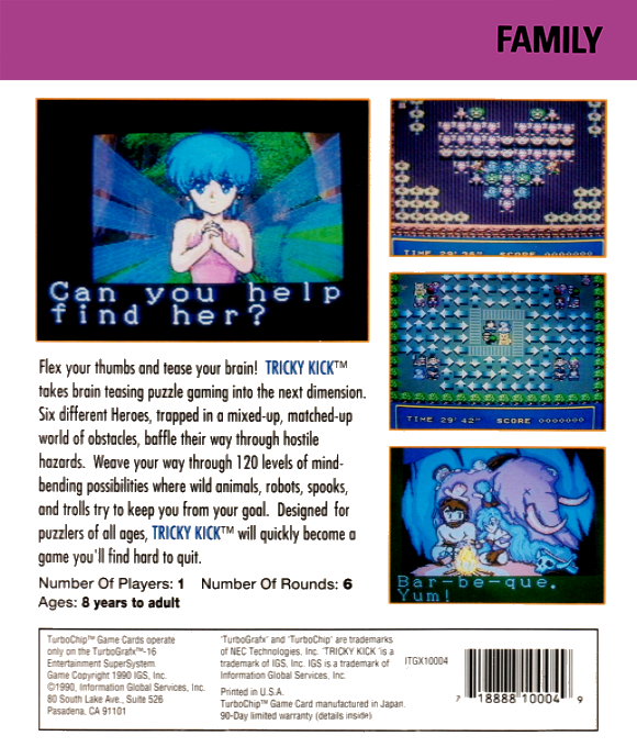 Tricky Kick — box-2D-back (US)
