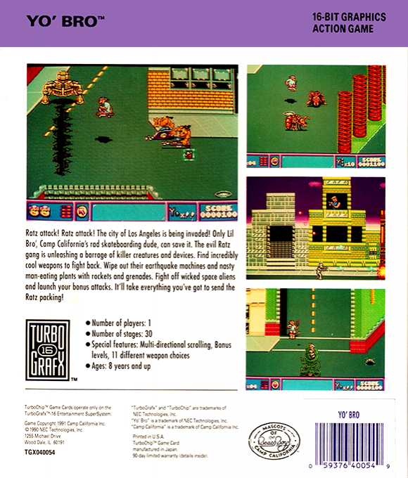 Yo' Bro — box-2D-back (US)