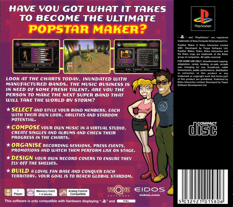 Popstar Maker — box-2D-back (EU)