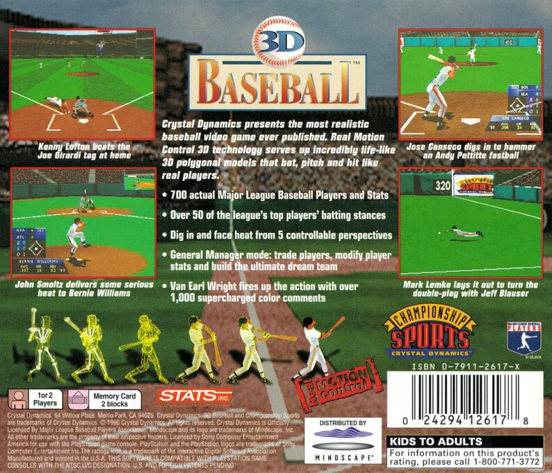 3d Baseball — box-2D-back (US)