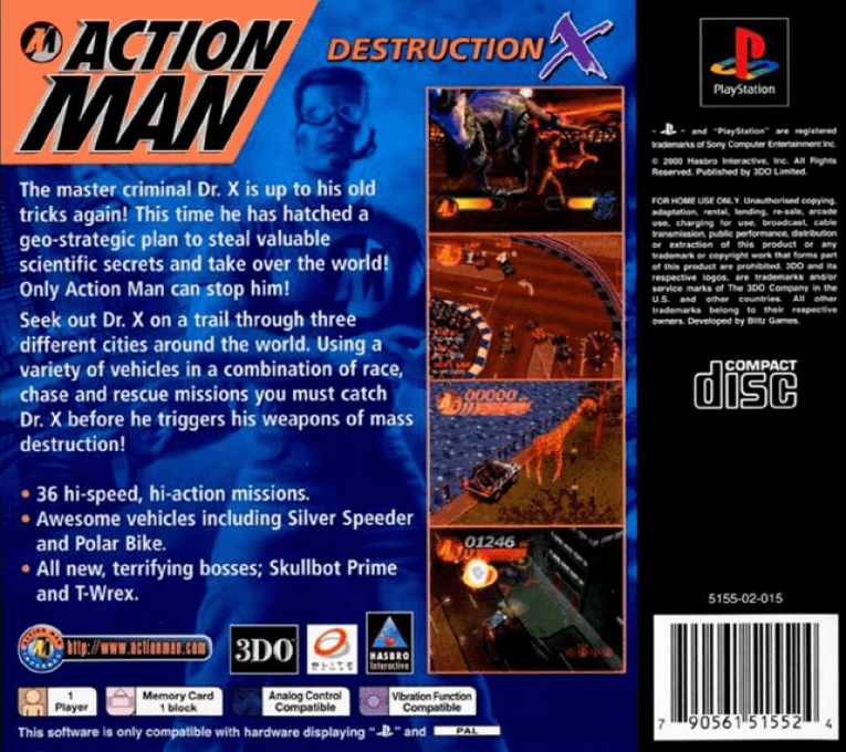 Action Man 2 - Destruction X — box-2D-back (EU)