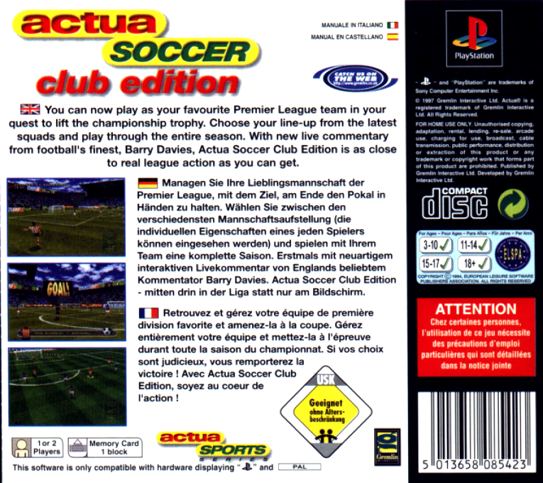 Actua Soccer - Club Edition — box-2D-back (EU)
