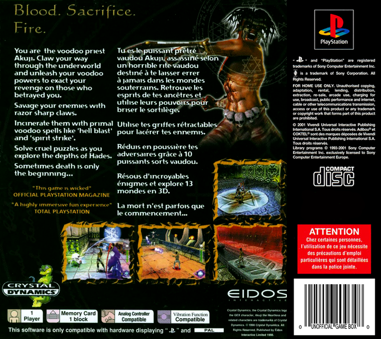 Akuji The Heartless — box-2D-back (EU)