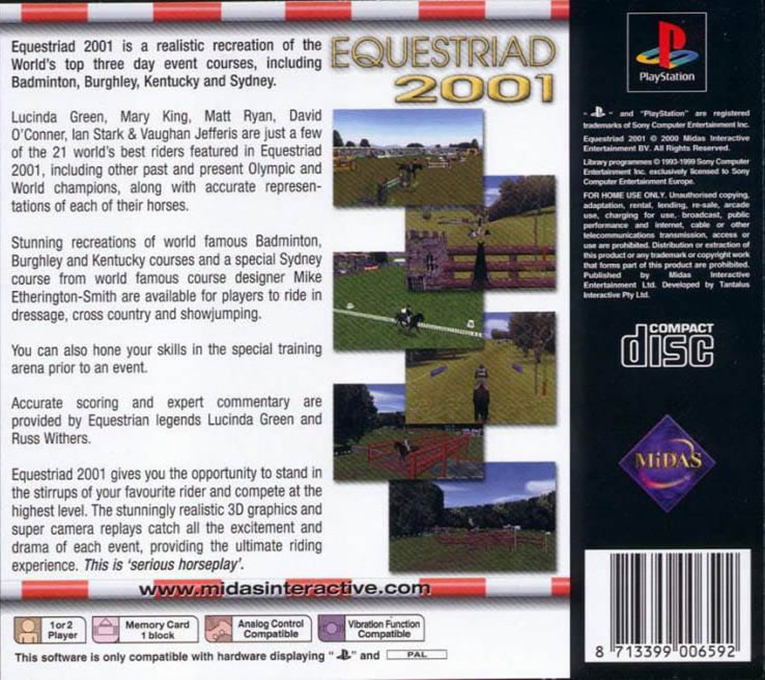 Equestrian Showcase — box-2D-back (EU)
