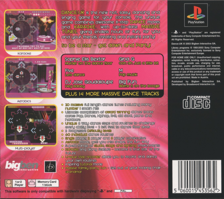 Dance Europe — box-2D-back (EU)