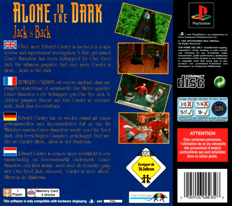 Alone in the Dark - Jack Is Back — box-2D-back (EU)