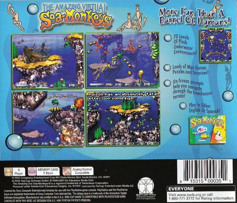 Amazing Virtual Sea Monkeys, The — box-2D-back (US)