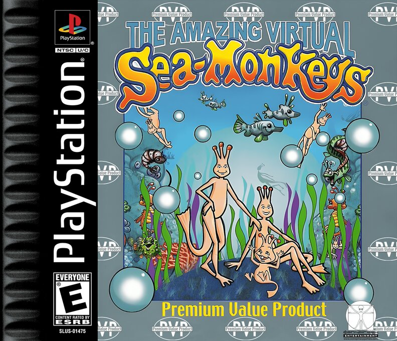 Amazing Virtual Sea Monkeys, The box art