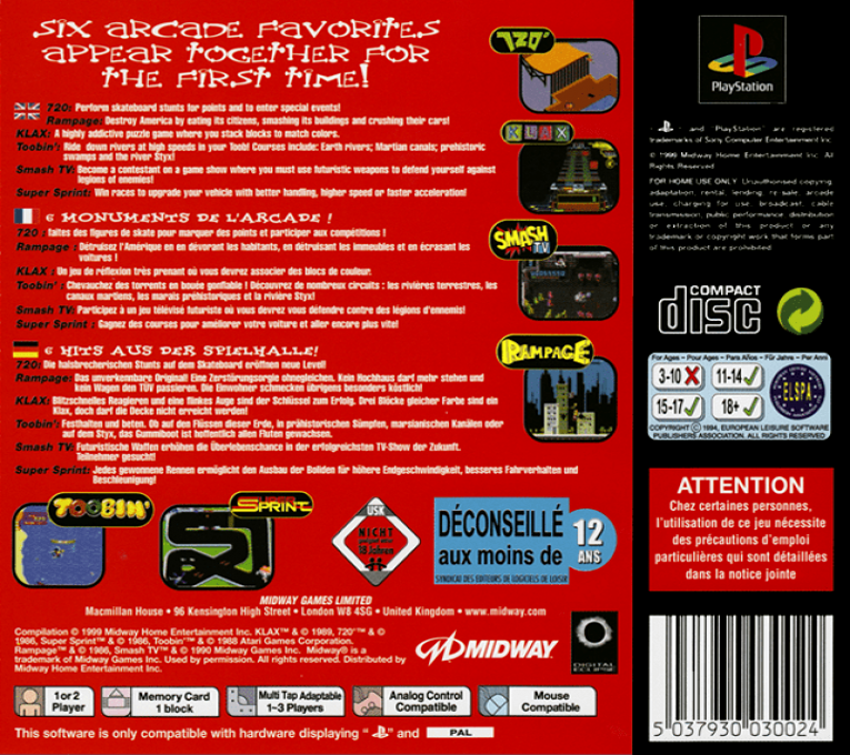 Arcade Party Pak — box-2D-back (EU)