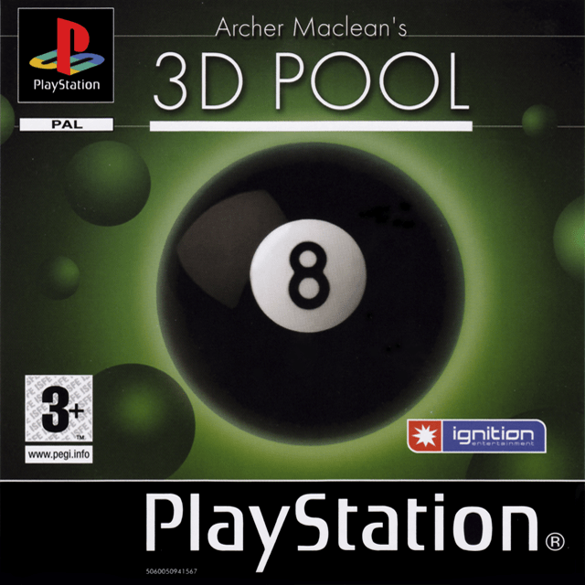 Archer Maclean's 3d Pool box art