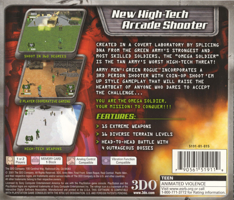 Army Men - Omega Soldier — box-2D-back (US)